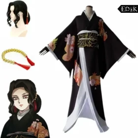 Demon Slayer: Kimetsu no Yaiba: Kibutsuji Muzan | Kimono Suit Cosplay Costume Set