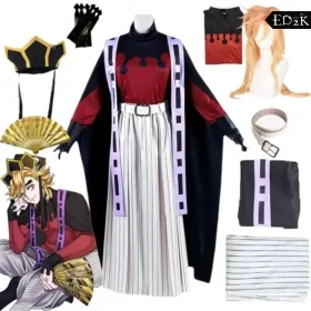 Demon Slayer: Kimetsu no Yaiba: Douma | Colorful Kimono Cosplay Costume Set