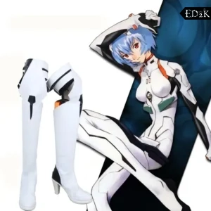 Evangelion: Rei Ayanami & Asuka Langley | Leather Combat Boots Cosplay Shoes