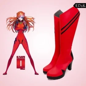 Evangelion: Rei Ayanami & Asuka Langley | Leather Combat Boots Cosplay Shoes