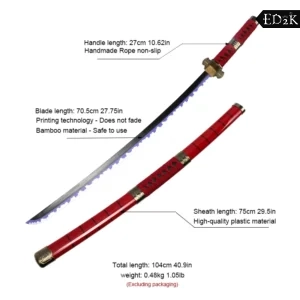 Alternative view of One Piece: Roronoa Zoro | Swords Set Cosplay Props
