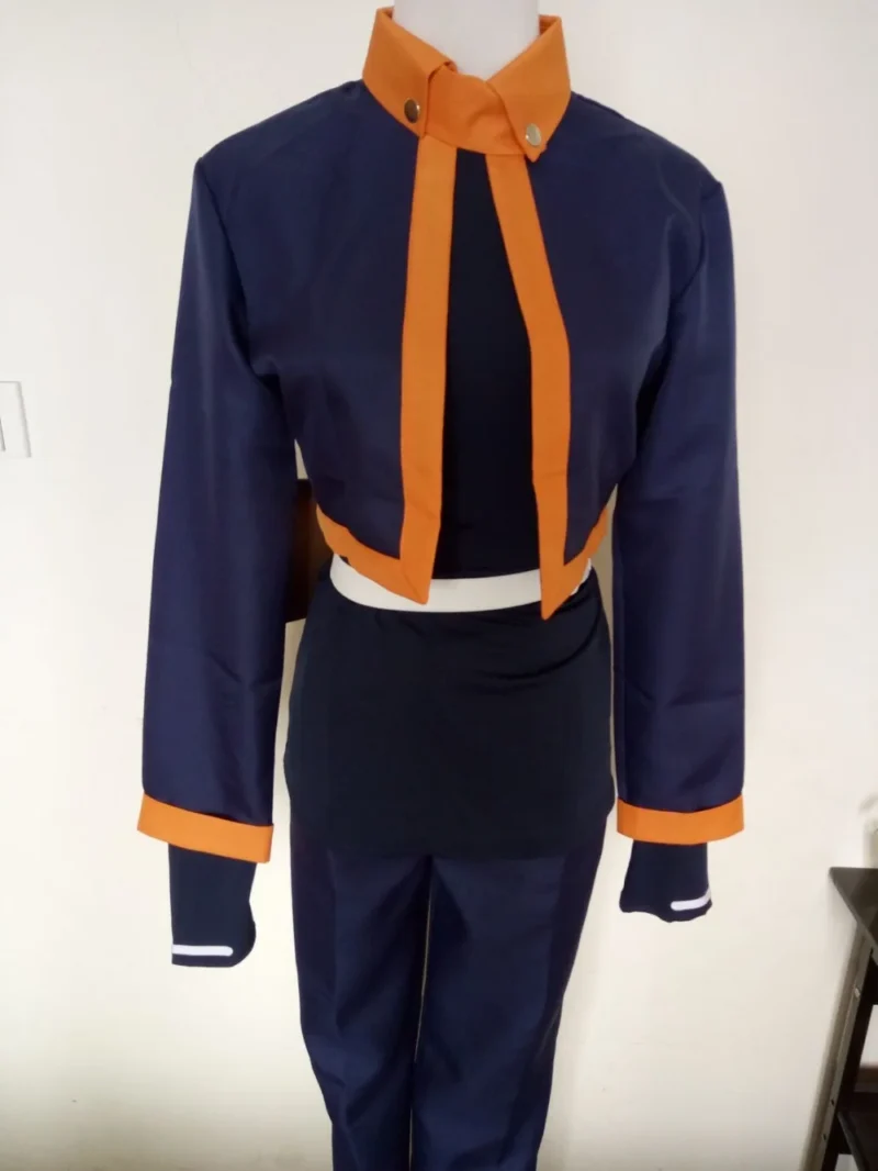 Naruto: Uchiha Obito | Black & Orange Akatsuki Outfit PU Leather Cosplay Costume Set