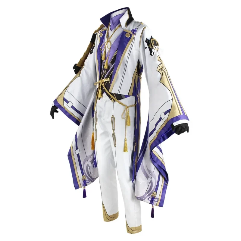 Genshin Impact: Kamisato Ayato | Blue White Traditional Uniform Cosplay Costume