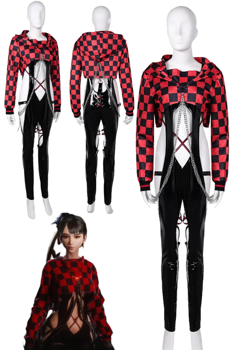 Stellar Blade: Eve | Black And Red Battle Suit Cosplay Costume