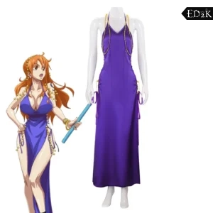 One Piece: Nami | Purple Kimono Cosplay Costume