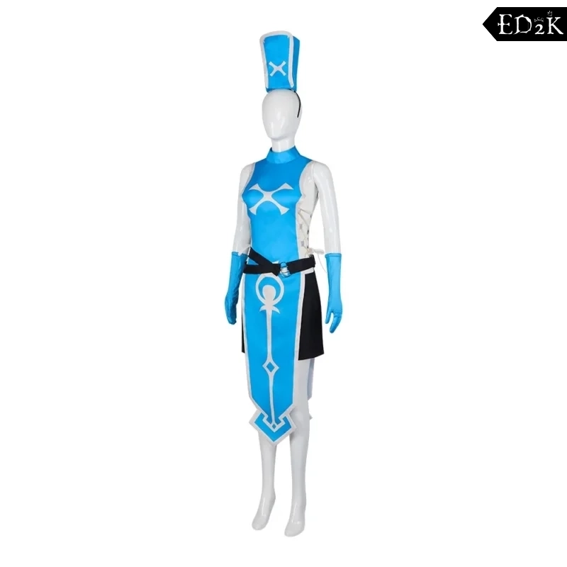 The Valiant Hero Who Died Of Exhaustion And The Assassin Princess: Anemone | Blue Cosplay Costume