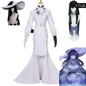 Honkai: Star Rail: Constance |  Fantasy White Dress and Hat Cosplay Costume Set