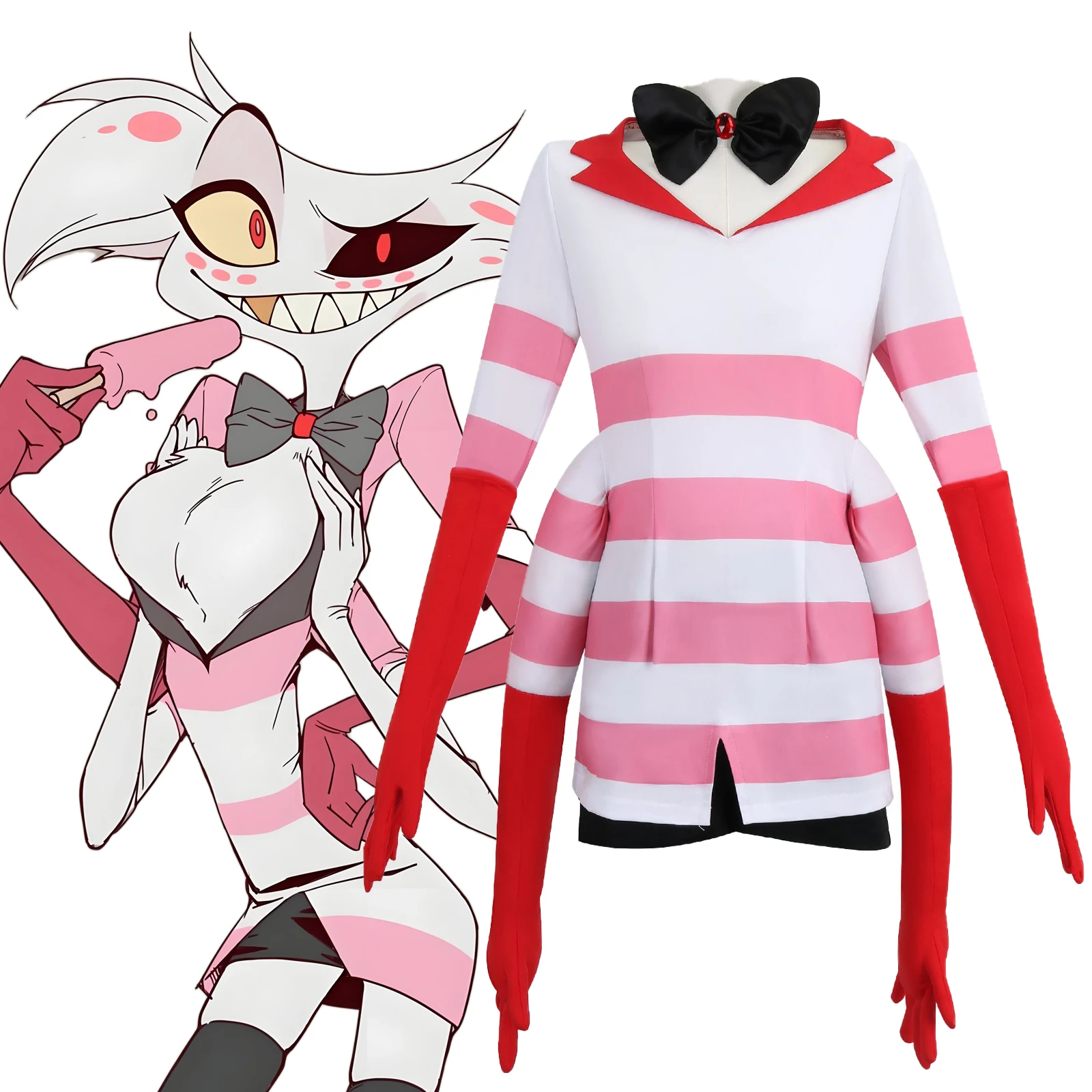 Hazbin Hotel: Angel Dust | Demon Cosplay Costume Set
