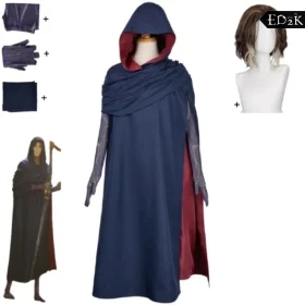 League of Legends: Arcane Viktor | Black Hooded Cloak Robe Cosplay Costume