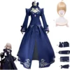 Fate/Stay Night: Altria Pendragon | Blue Evening Dress Cosplay Costume Set