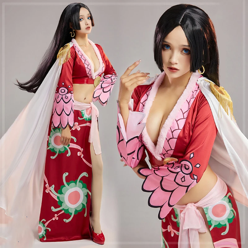 One Piece: Boa Hancock | Red Dress Cosplay Costume