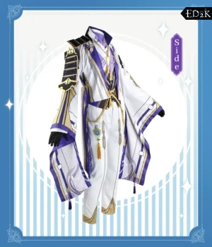 Genshin Impact: Kamisato Ayato | Blue White Traditional Uniform Cosplay Costume