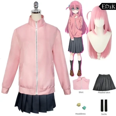 Bocchi the Rock!: Hitori Gotoh | School Uniform Cosplay Costume Set