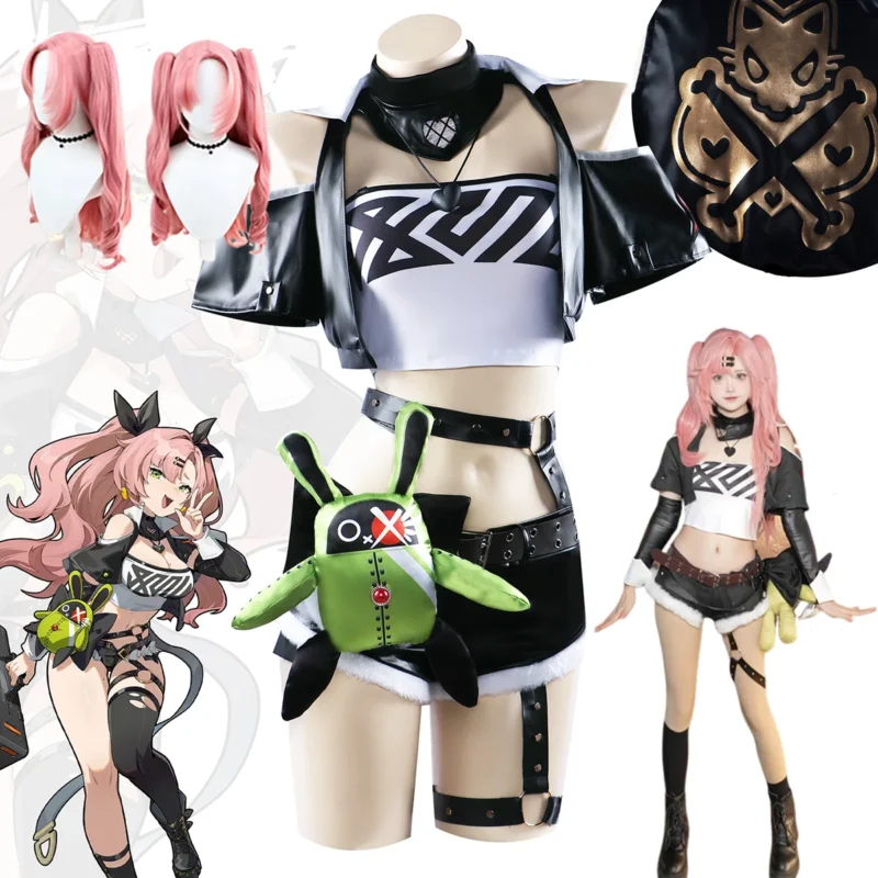 Zenless Zone Zero: Nicole Demara | Black and White Battle Suit Cosplay Costume