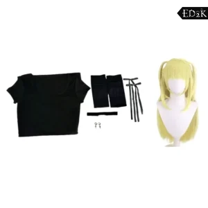 Death Note: MisaMisa | Black Gothic Dress Cosplay Costume Set