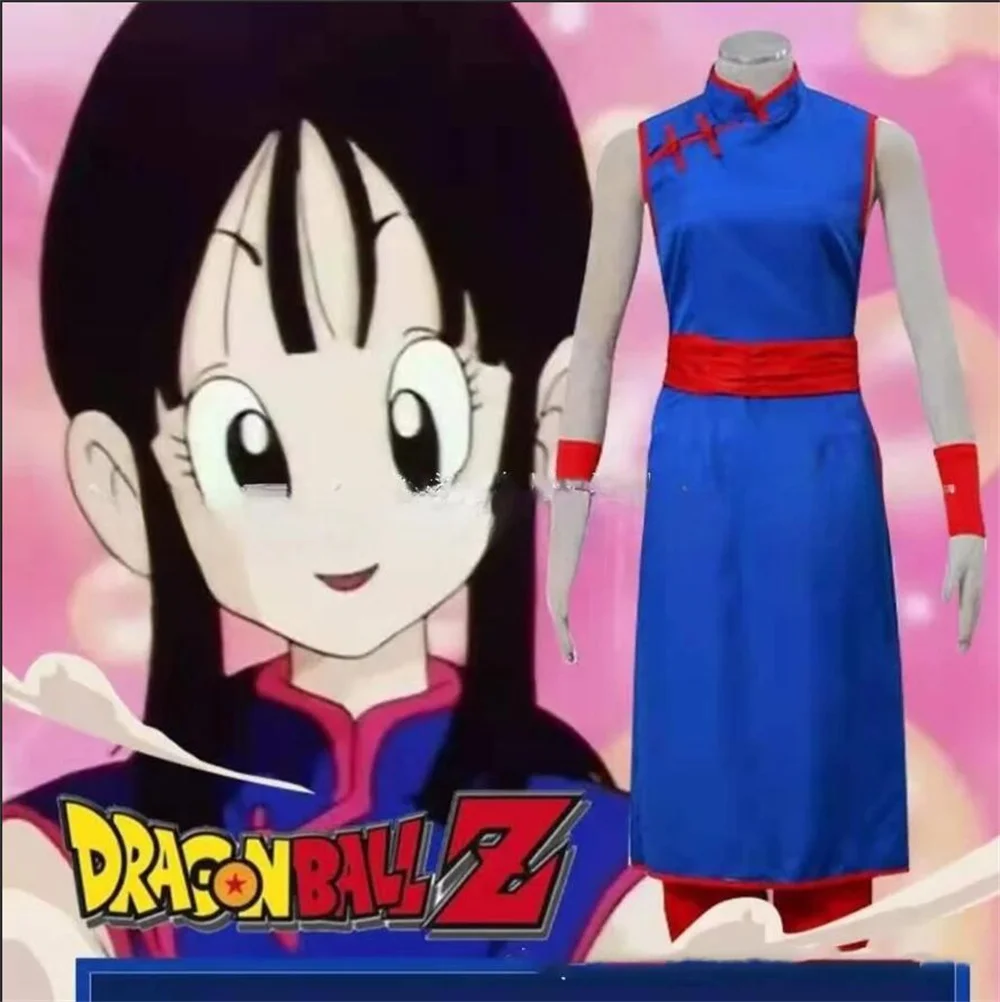 Dragon Ball Z: Chi Chi | Blue Cheongsam Cosplay Costume