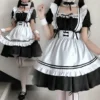 Generic | White and Black Maid Dress Cosplay Costume
