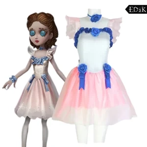 Identity V: Vera Nair | Blue and Pink Perfumer Uniform Cosplay Costume
