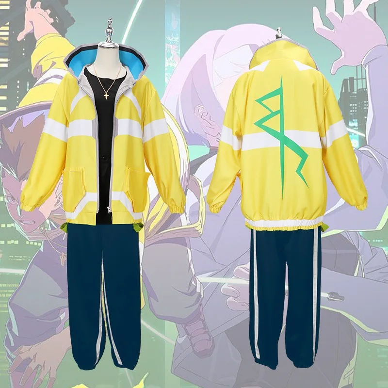 Cyberpunk: Edgerunners:David Martinez | Men's Anime-Inspired Suit Cosplay Costume Set