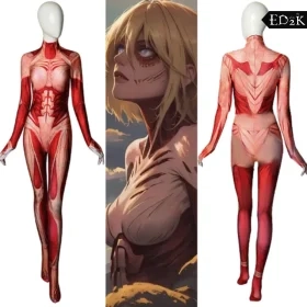 Attack on Titan: Annie Leonhart | Survey Corps Spandex Zentai Cosplay Costume Set