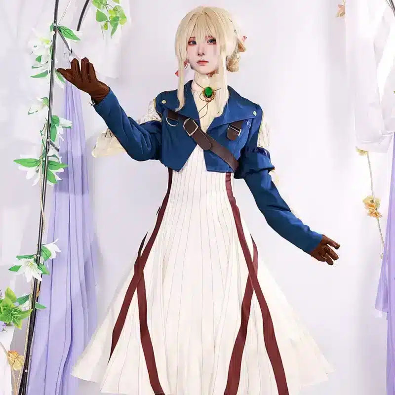 violet evergarden green dress 🏴‍☠️ violet evergarden army uniform