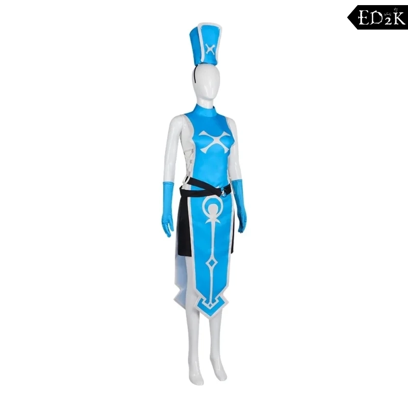 The Valiant Hero Who Died Of Exhaustion And The Assassin Princess: Anemone | Blue Cosplay Costume