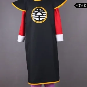 Alternative view of Dragon Ball Z: North Kaioshin | Purple and Gold Traditional Robe Cosplay Costume