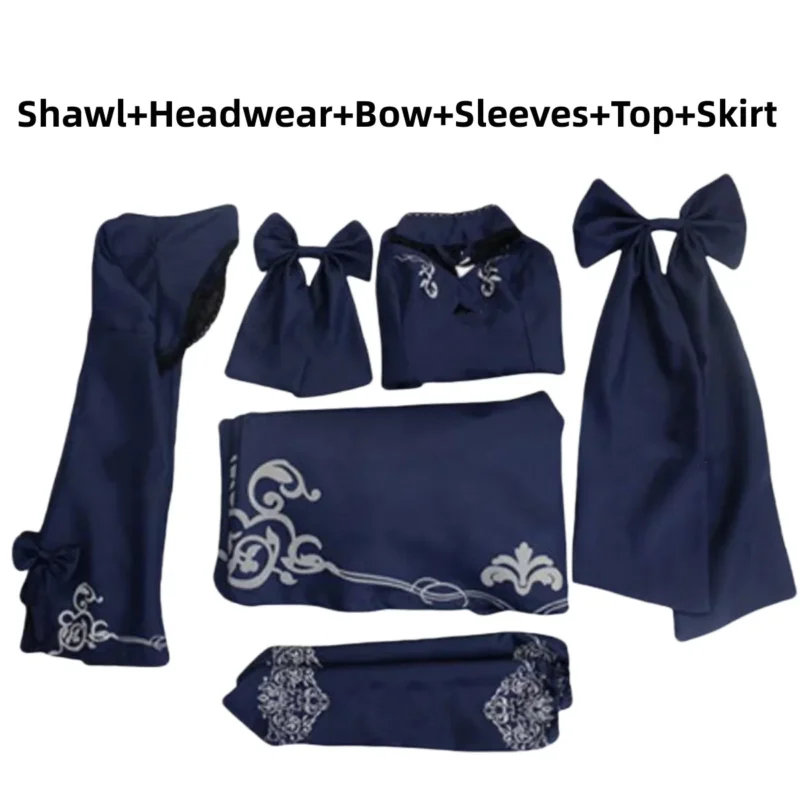 Fate/Stay Night: Altria Pendragon | Blue Evening Dress Cosplay Costume Set
