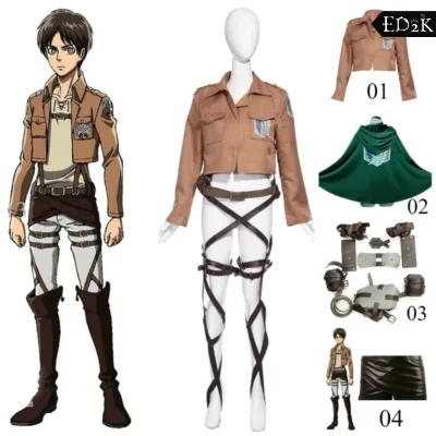 Attack on Titan:  Eren Yeager | Survey Corps Leather Costume