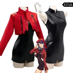 Neon Genesis Evangelion: Katsuragi Misato | Red Jacket Cosplay Costume Set