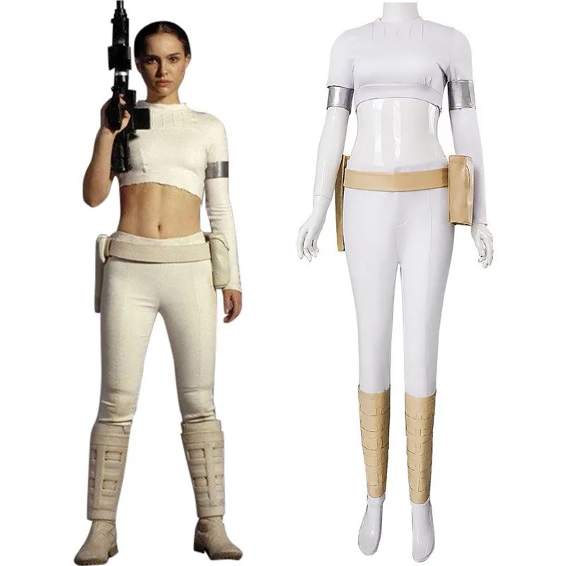 Star Wars: Padmé Naberrie Amidala | White Battle Dress Cosplay Costume