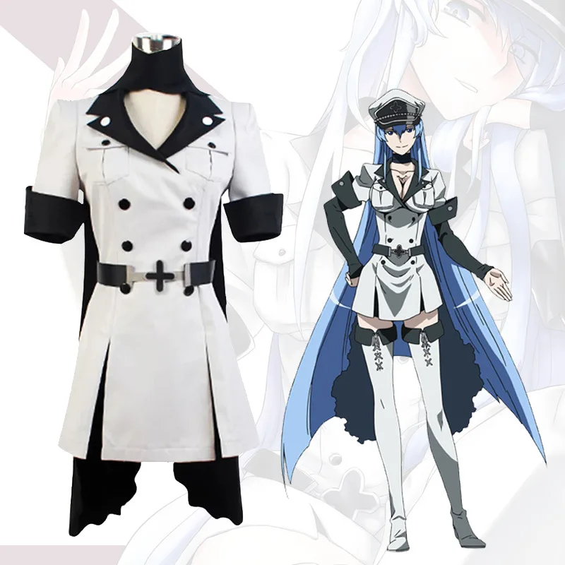 Akame ga Kill: Esdeath | Imperial Military Uniform Cosplay Costume Set