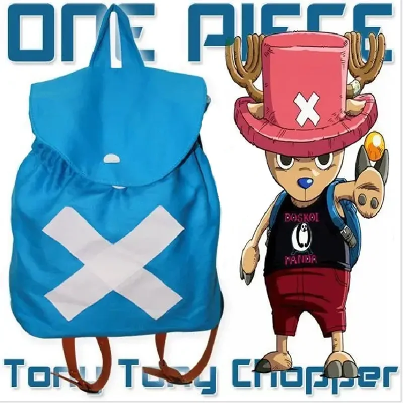 One Piece: Tony Tony Chopper | Blue Canvas Backpack Cosplay Props