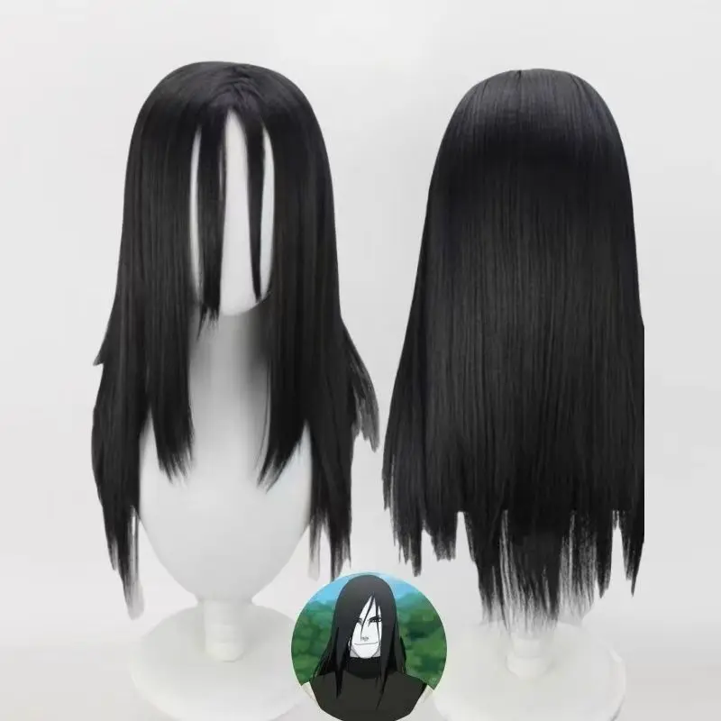 Naruto: Orochimaru | Black Long Straight Wig Cosplay