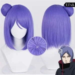 Naruto: Konan | Purple Short Straight Cosplay Wig