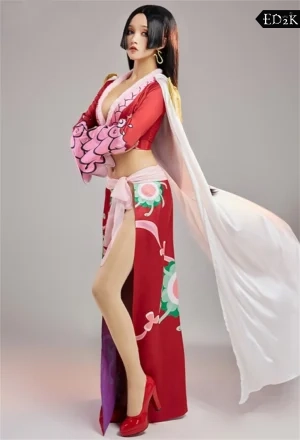 Alternative view of One Piece: Boa Hancock | Red Dress Cosplay Costume