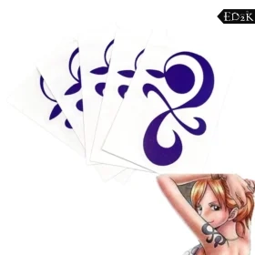 One Piece: Nami | Blue Temporary Tattoo Cosplay Props