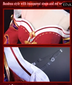 League of Legends: The Nine-Tailed Fox Ahri | Red Dress Cosplay Costume