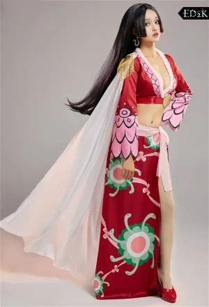 One Piece: Boa Hancock | Red Dress Cosplay Costume