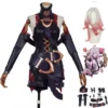 League of Legends: Ruined King Briar | Black PU Jumpsuit Cosplay Costume Set