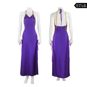 Alternative view of One Piece: Nami | Purple Kimono Cosplay Costume