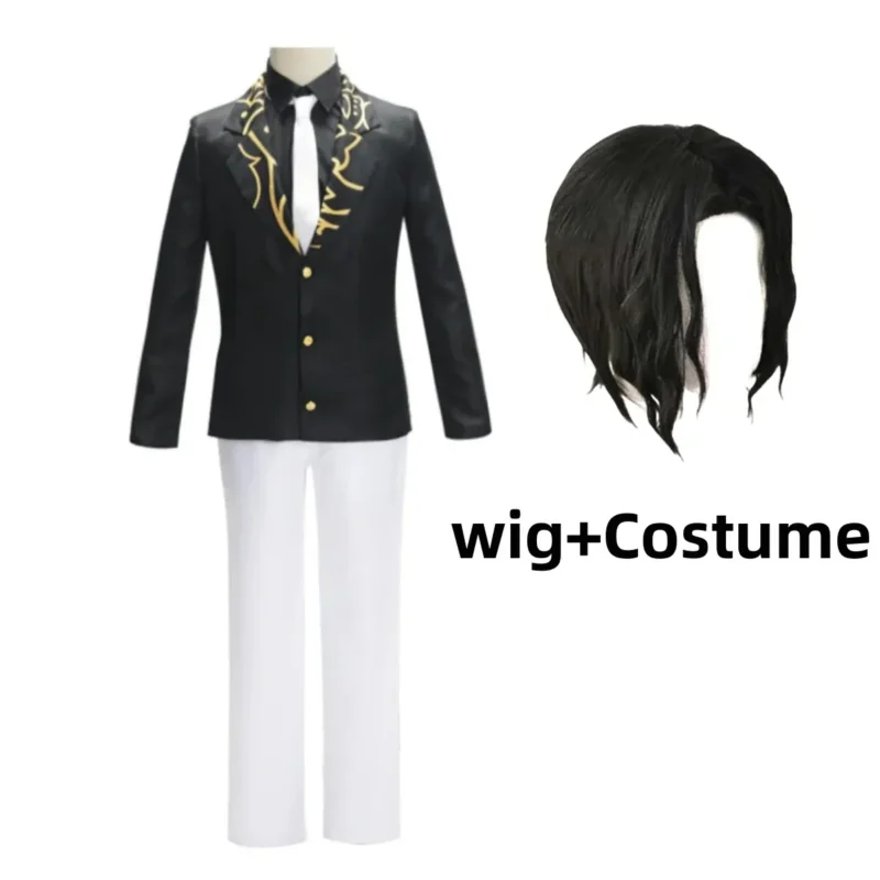 Demon Slayer: Kimetsu no Yaiba: Kibutsuji Muzan | Black Suit Full Cosplay Set