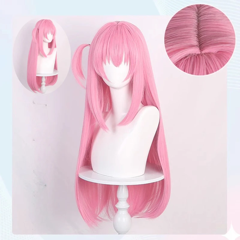 Alternative view of Bocchi the Rock: Hitori Gotoh | Pink Long Straight Synthetic Wig Cosplay