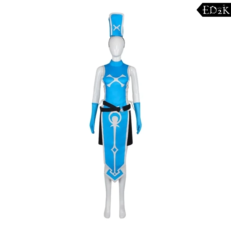The Valiant Hero Who Died Of Exhaustion And The Assassin Princess: Anemone | Blue Cosplay Costume