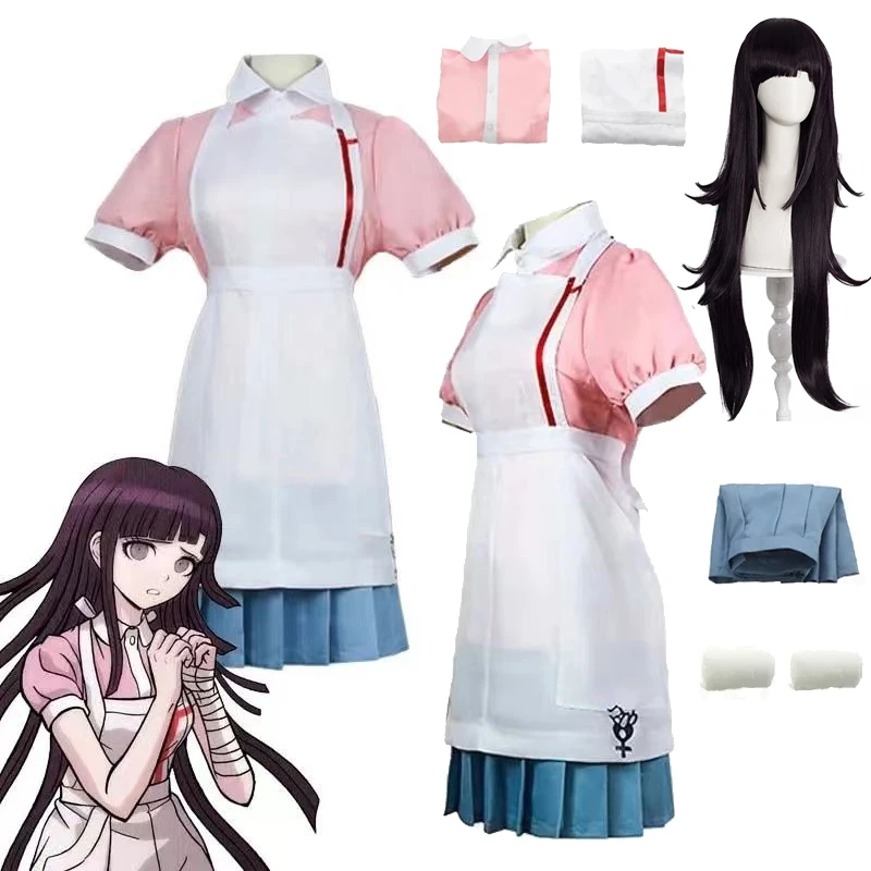 Danganronpa: Mikan Tsumiki | Pink Uniform Cosplay Costume Set
