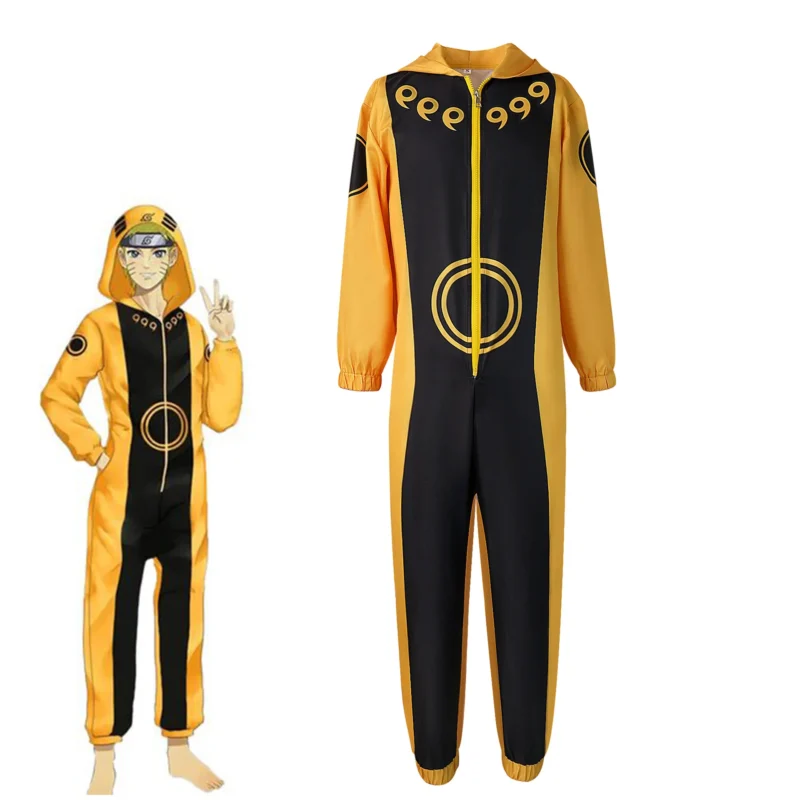 Naruto: Naruto Uzumaki | Yellow Six Paths Sage Mode Jumpsuit Cosplay Costume