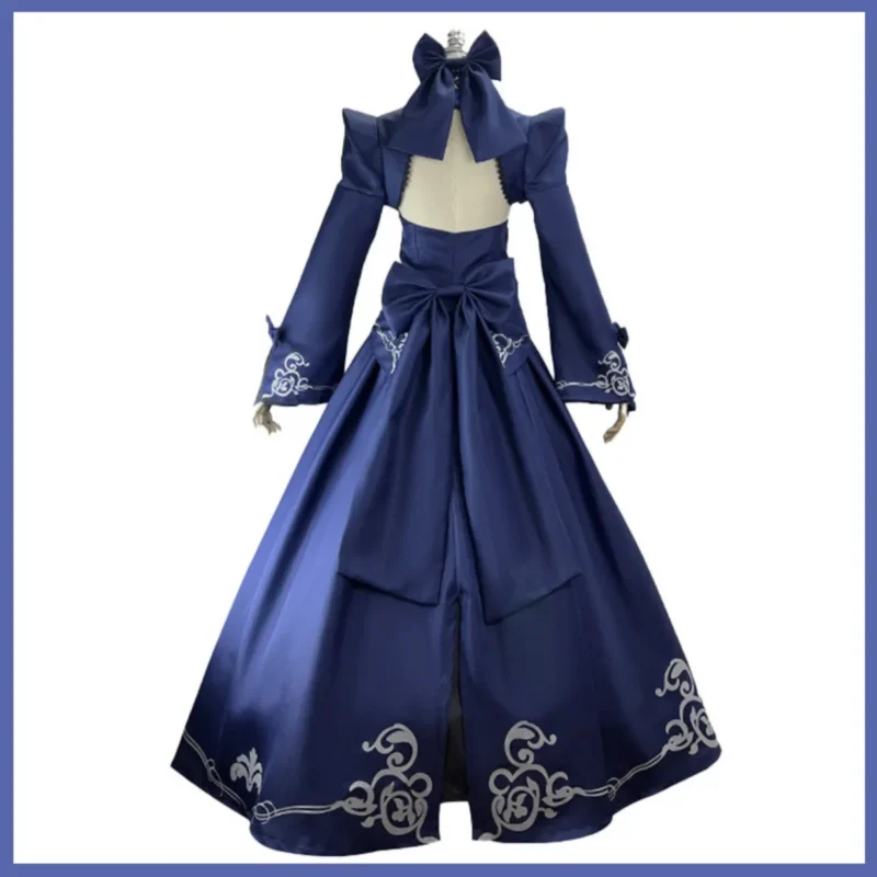 Fate/Stay Night: Altria Pendragon | Blue Evening Dress Cosplay Costume Set