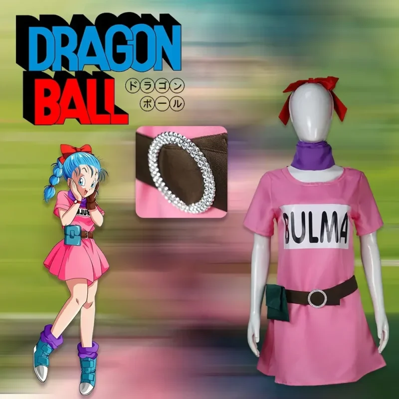Dragon Ball Z: Bulma | Pink Dress Cosplay Costume