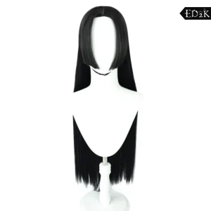 Alternative view of One Piece: Boa Hancock | Black Heat Resistant Long Hair Wig Cosplay Wig