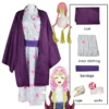 Demon Slayer: kimetsu no Yaiba: Kanroji Mitsuri | Purple Kimono Cosplay Costume Set